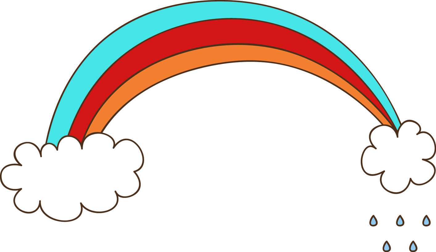 Arco Íris Sobre Nuvens E Chuva Natureza Png Grátis Para Baixar