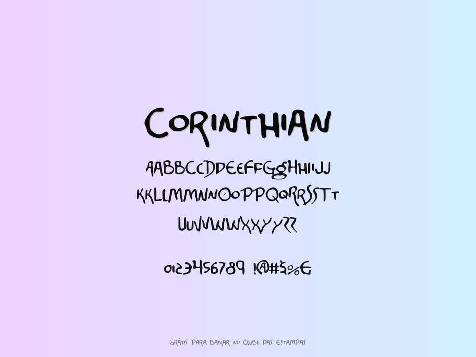 Fonte Corinthian Grátis Para Baixar