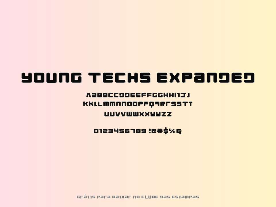 Fonte Young Techs Expanded Grátis Para Baixar