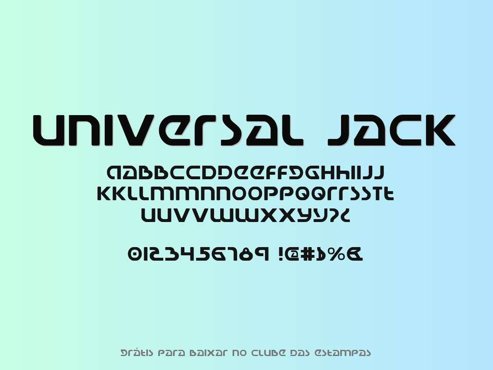 Fonte Universal Jack Grátis Para Baixar