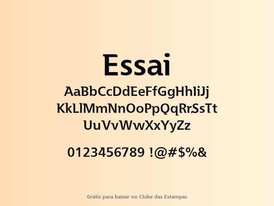 Fonte Essai Grátis Para Baixar