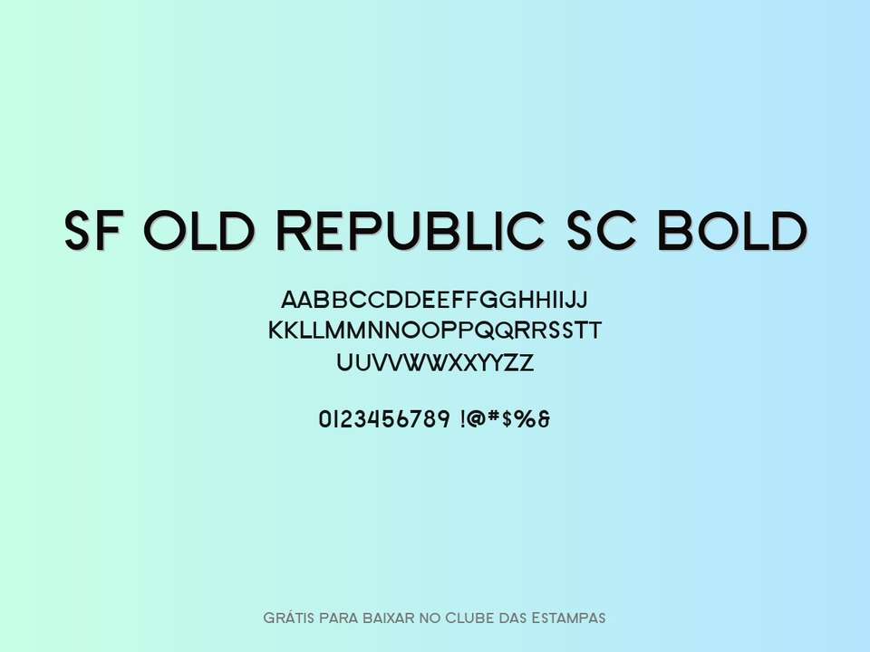 Fonte Sf Old Republic Sc Bold Grátis Para Baixar
