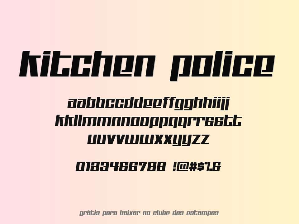 Fonte Kitchen Police Grátis Para Baixar