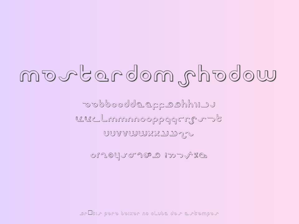 Fonte Masterdom Shadow Grátis Para Baixar