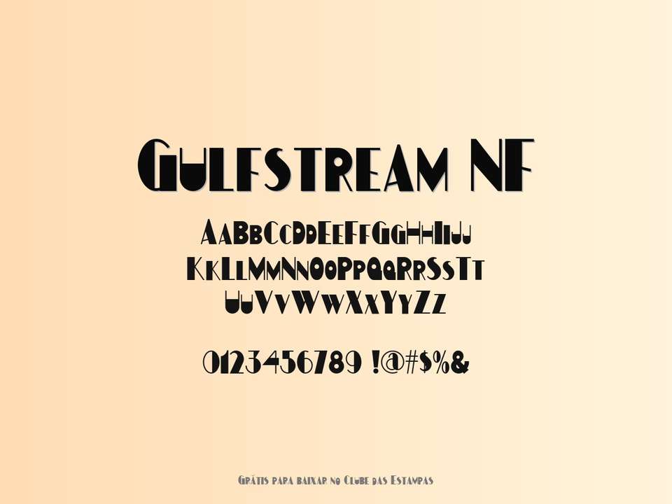 Fonte Gulfstream Nf Grátis Para Baixar
