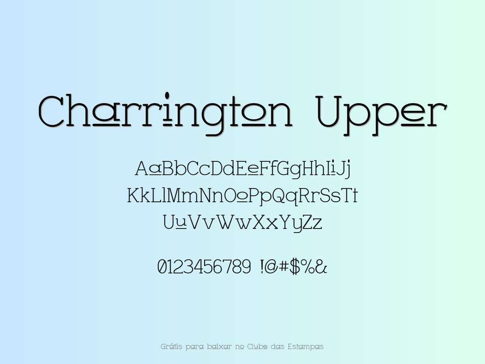 Fonte Charrington Upper Grátis Para Baixar