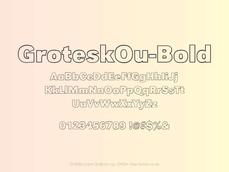 Fonte Groteskou Bold Grátis Para Baixar