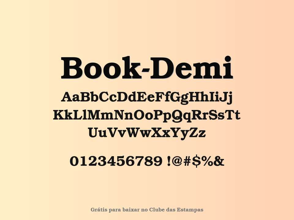 Fonte Book Demi Grátis Para Baixar
