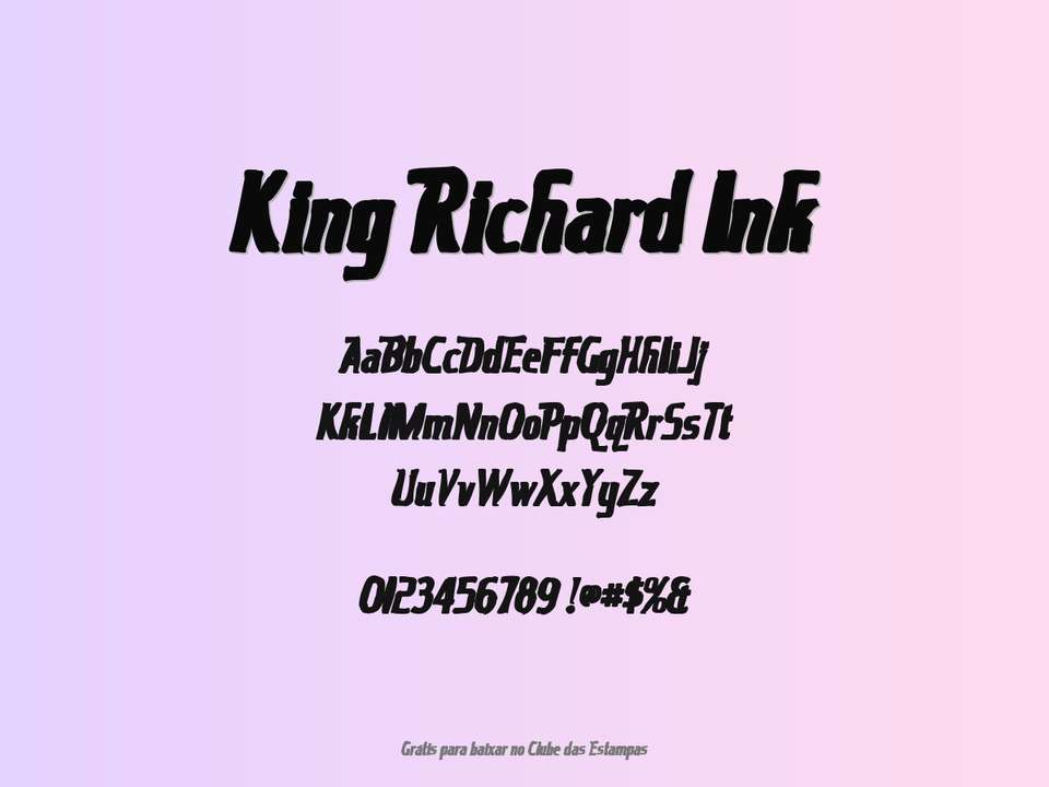 Fonte King Richard Ink Grátis Para Baixar