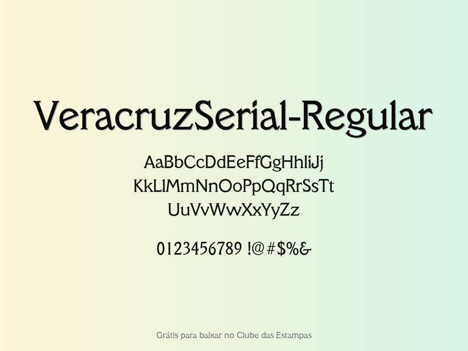 Fonte Veracruzserial Regular Grátis Para Baixar