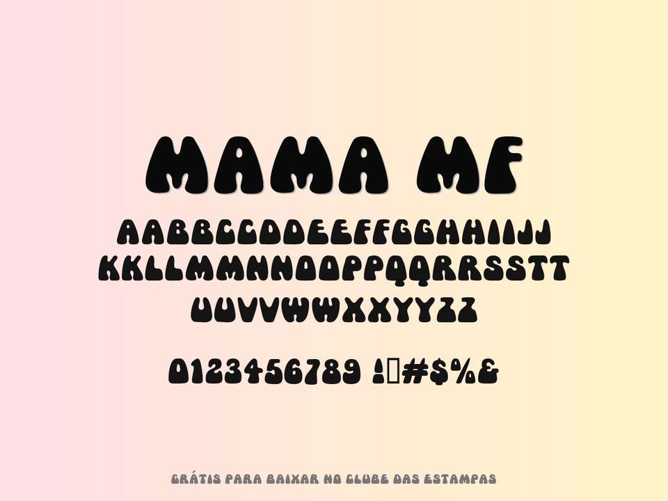 Fonte Mama Mf Grátis Para Baixar