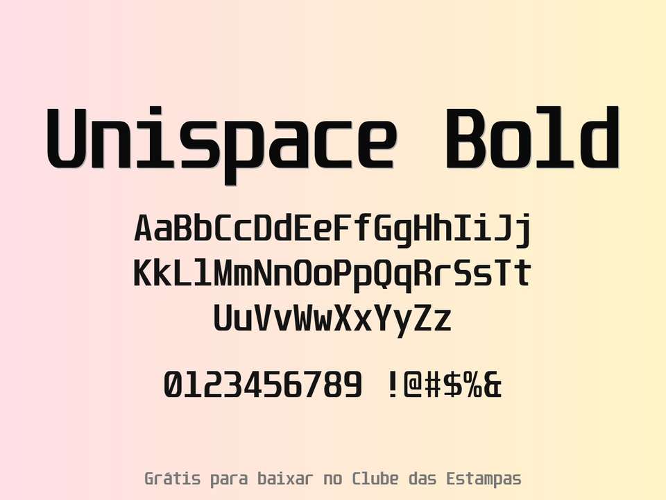 Fonte Unispace Bold Grátis Para Baixar