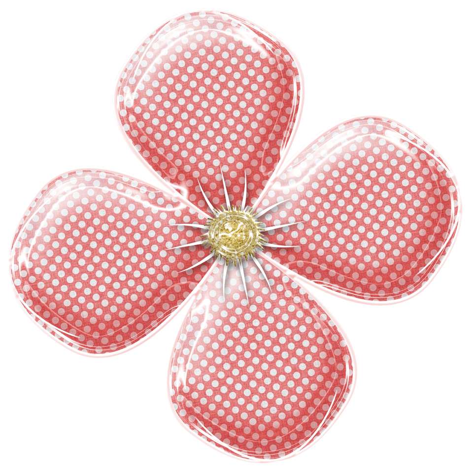 Flores Estilizadas Bolinhas Rosas Flores Png Grátis Para Baixar