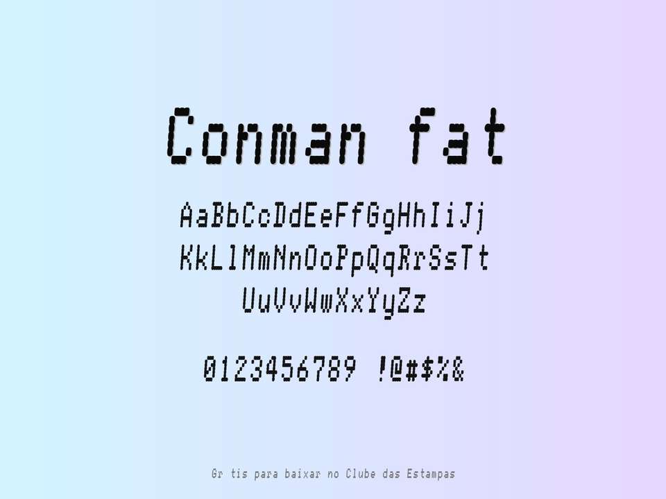 Fonte Conman Fat Grátis Para Baixar