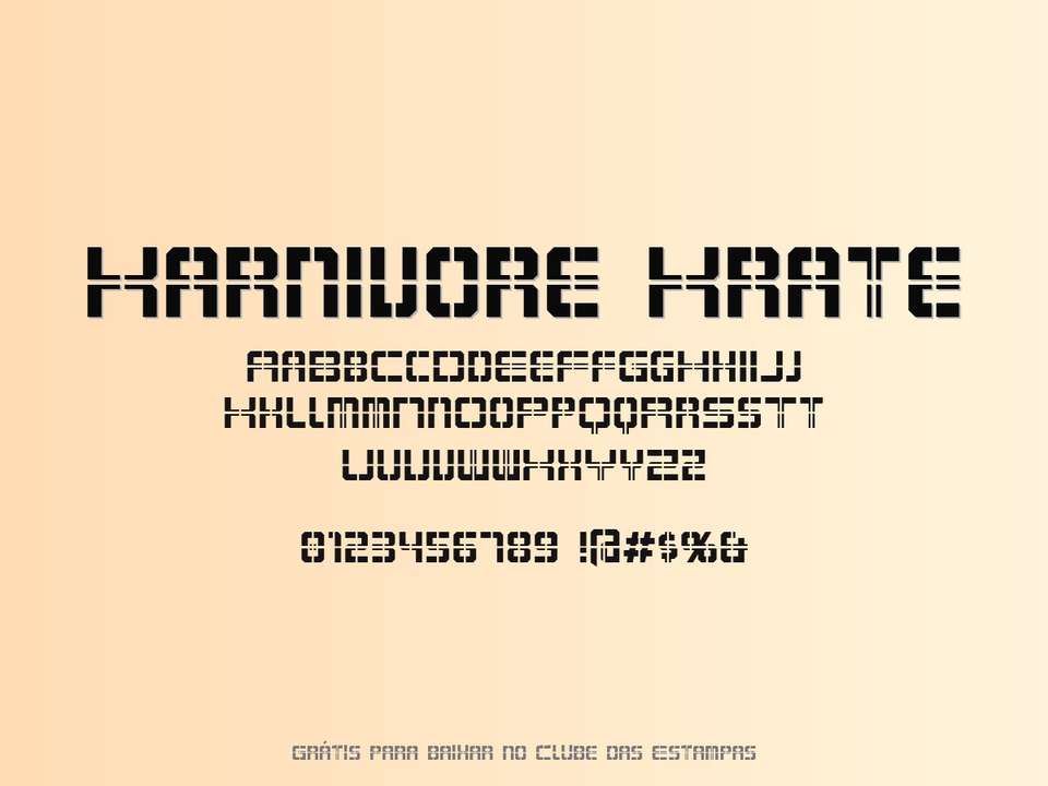 Fonte Karnivore Krate Grátis Para Baixar