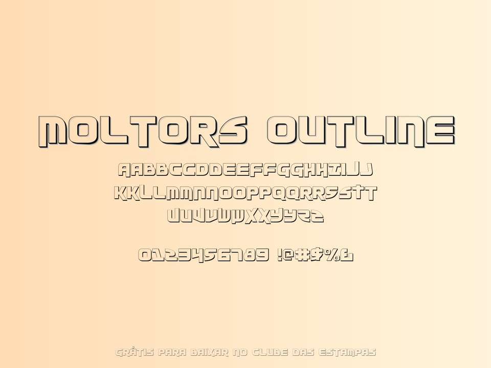 Fonte Moltors Outline Grátis Para Baixar