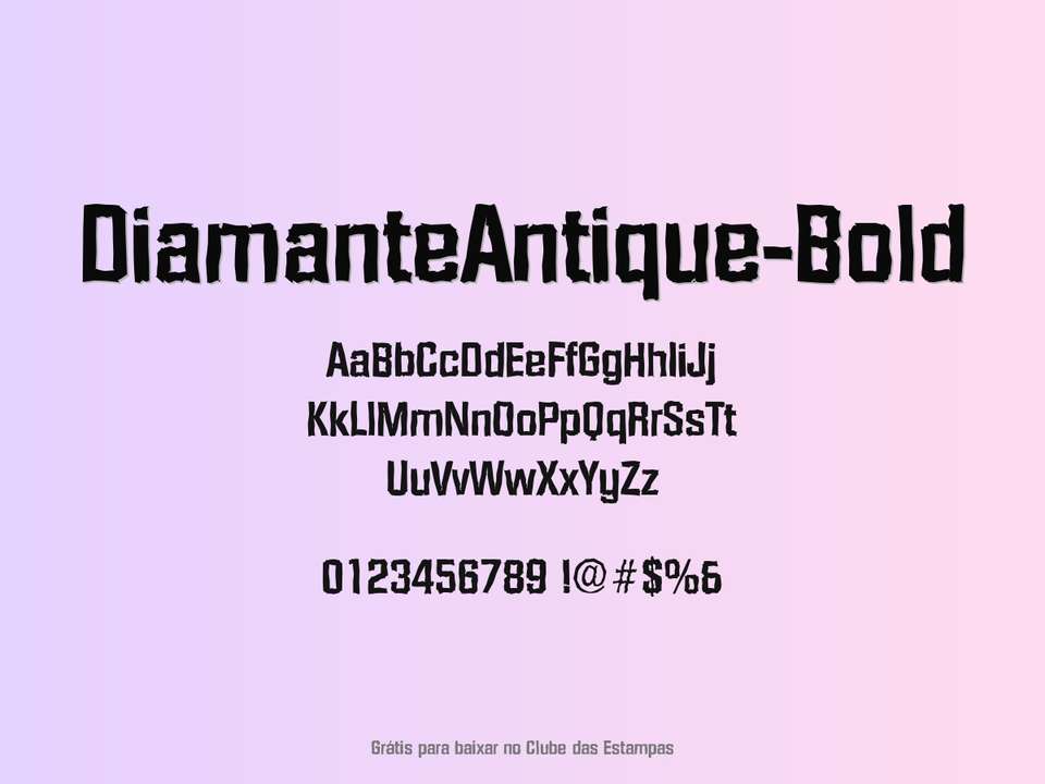 Fonte Diamanteantique Bold Grátis Para Baixar