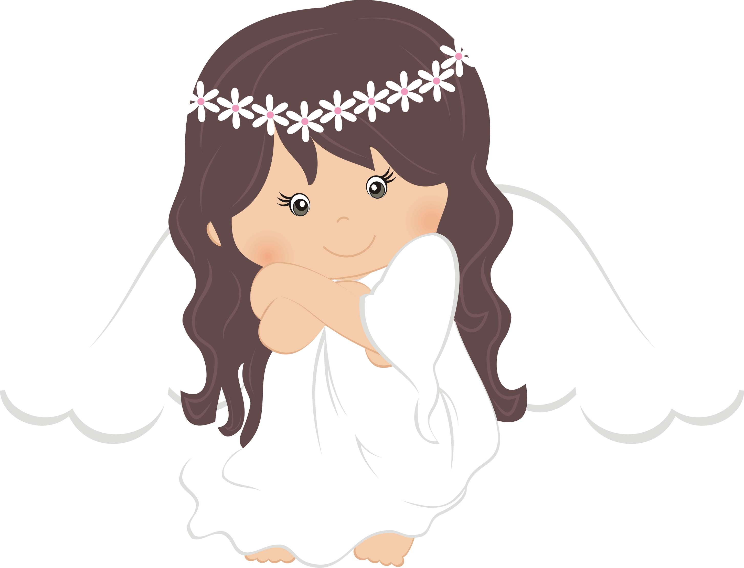 Anjo Menina De Flores Anjos Png Grátis Para Baixar Estampa-10