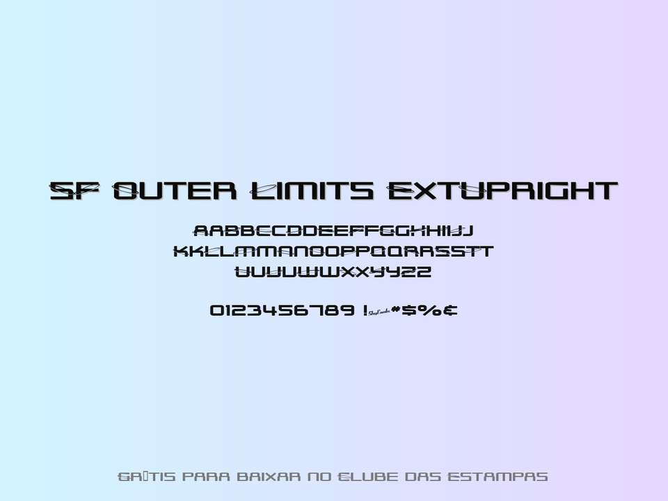 Fonte Sf Outer Limits Extupright Grátis Para Baixar