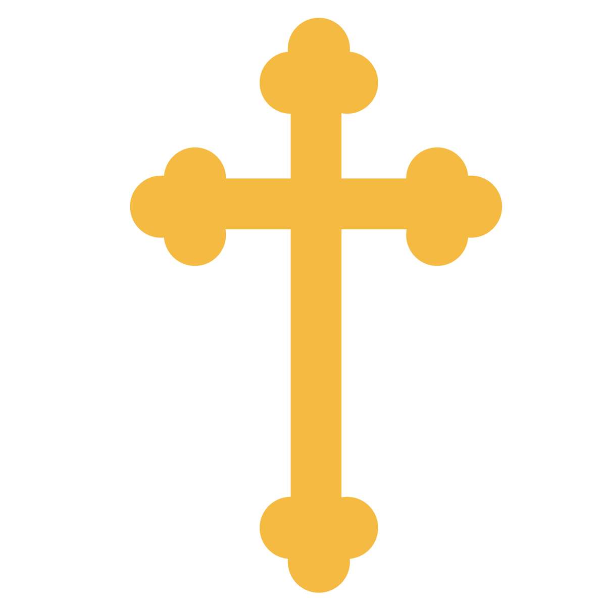 Cruz Cristã Ornamental Dourada Religião Png Grátis Para Baixar