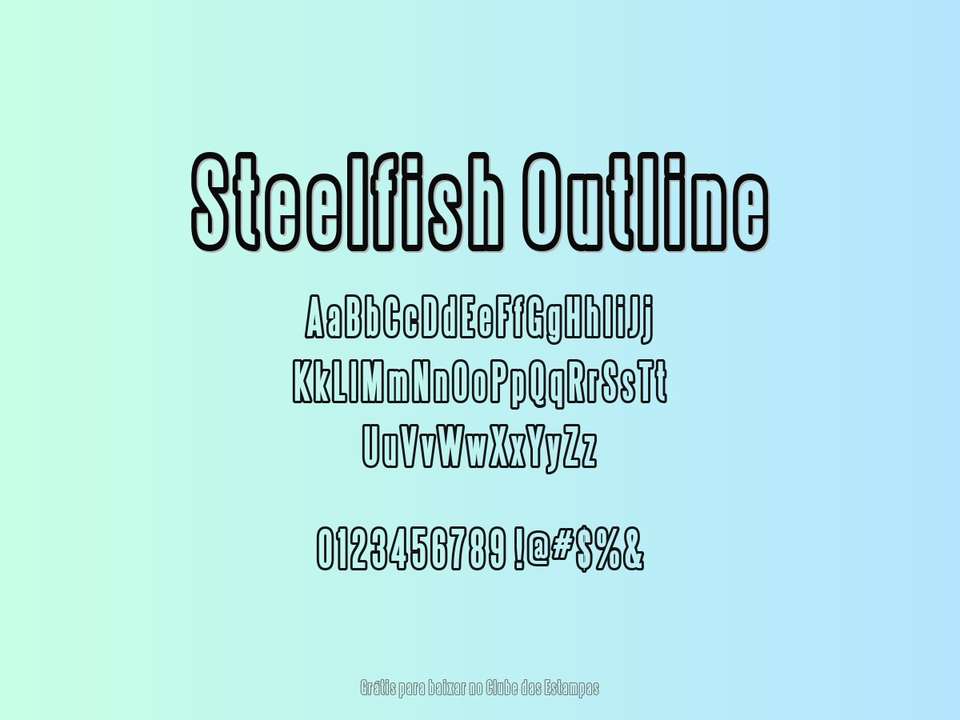 Fonte Steelfish Outline Grátis Para Baixar