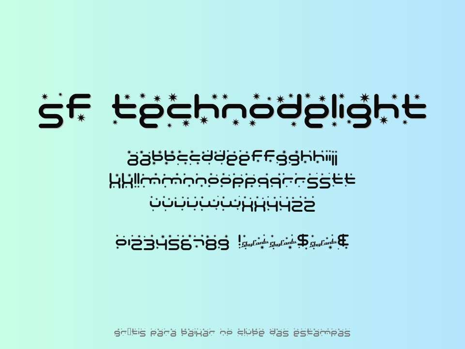 Fonte Sf Technodelight Grátis Para Baixar