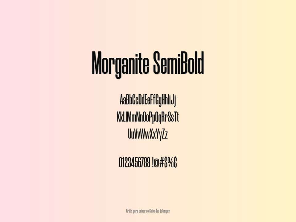 Fonte Morganite Semibold Grátis Para Baixar