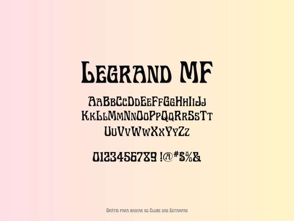 Fonte Legrand Mf Grátis Para Baixar