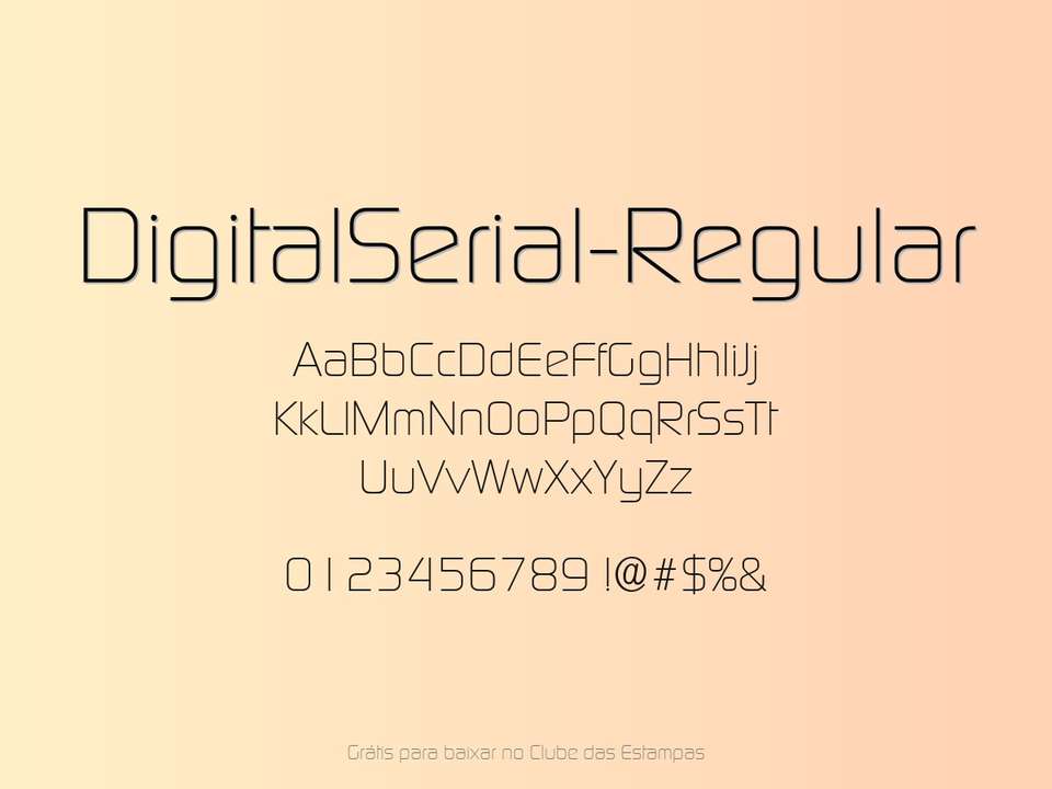 Fonte Digitalserial Regular Grátis Para Baixar