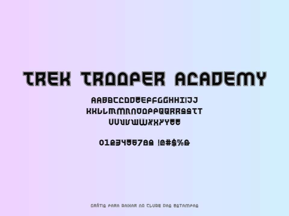 Fonte Trek Trooper Academy Grátis Para Baixar