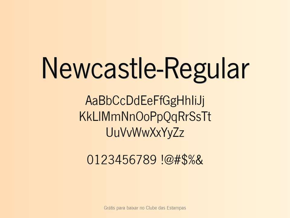 Fonte Newcastle Regular Grátis Para Baixar