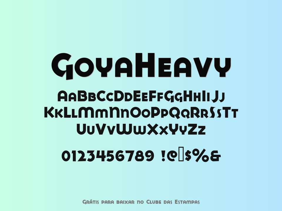 Fonte Goyaheavy Grátis Para Baixar