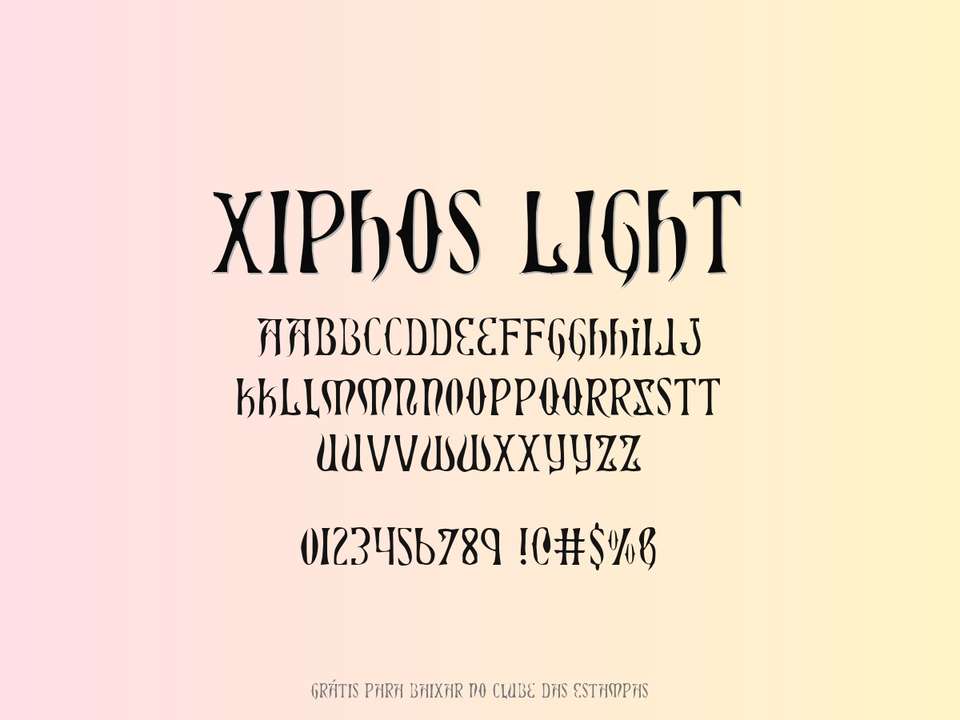 Fonte Xiphos Light Grátis Para Baixar