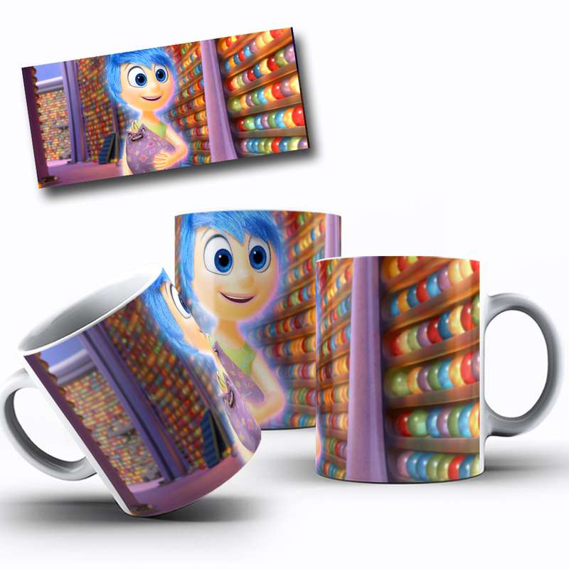 Arte Para Caneca Inside Out Personagem Cartoon 13