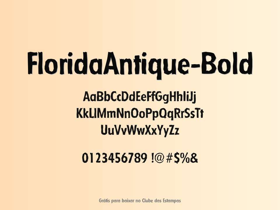 Fonte Floridaantique Bold Grátis Para Baixar