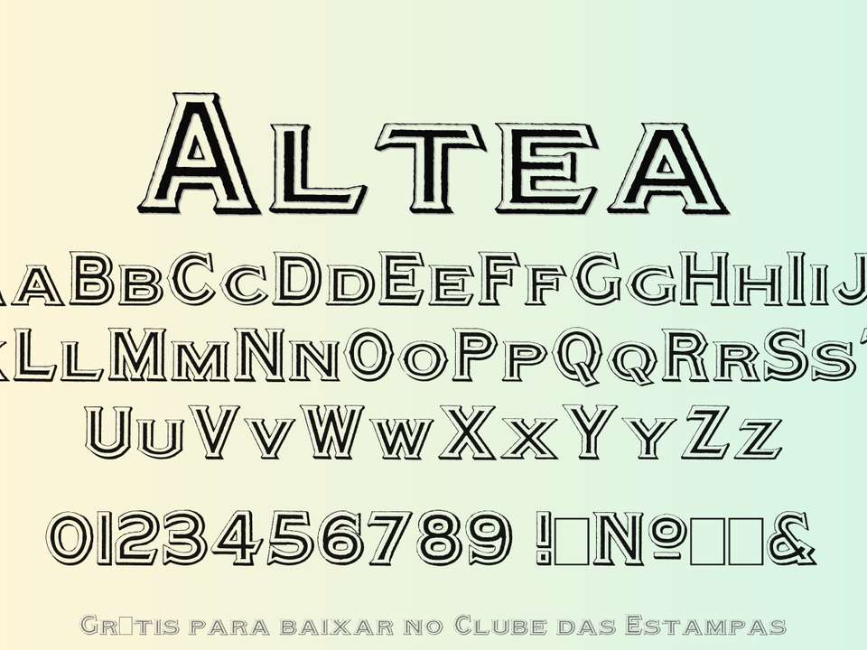 Fonte Altea Grátis Para Baixar