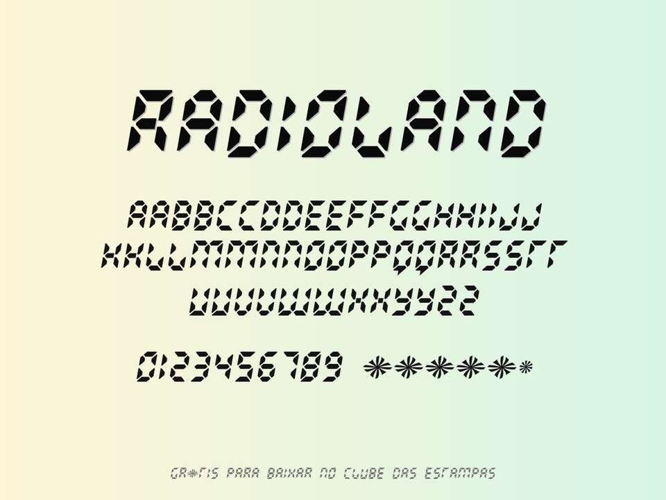 Fonte Radioland Grátis Para Baixar
