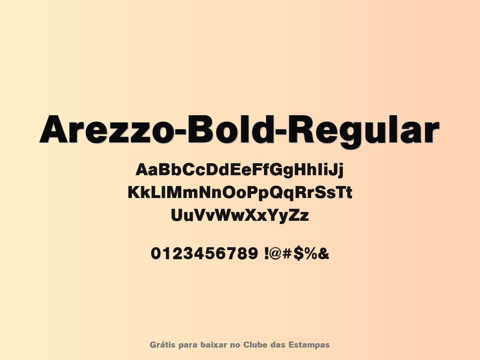Fonte Arezzo Bold Regular Grátis Para Baixar