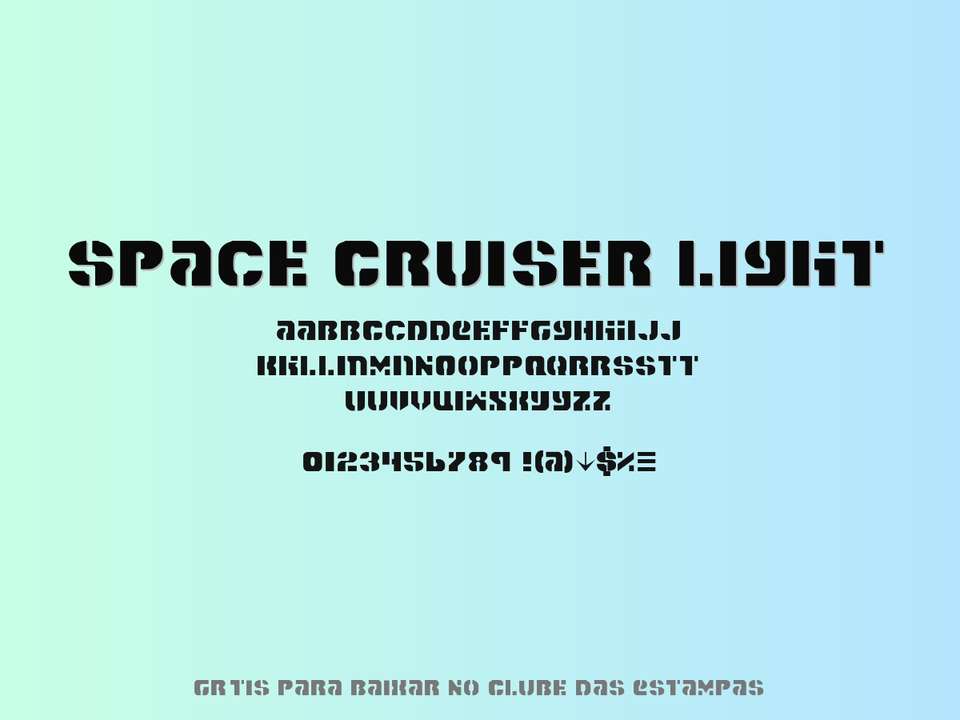 Fonte Space Cruiser Light Grátis Para Baixar