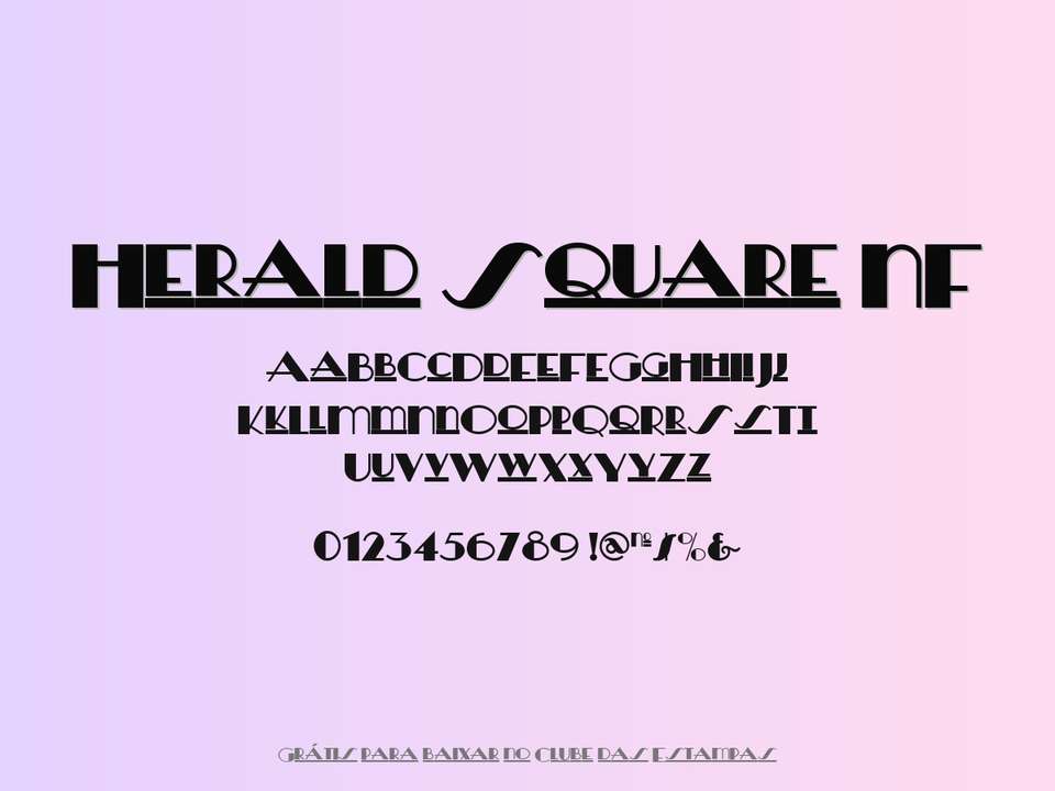 Fonte Herald Square Nf Grátis Para Baixar