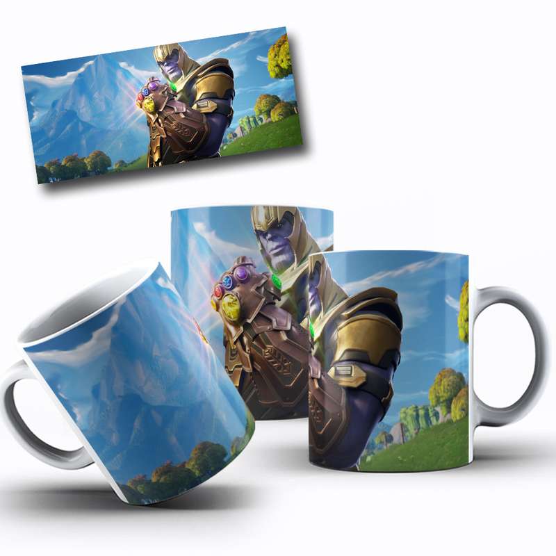 Arte Para Caneca Thanos, Vingadores, Cartoon 11