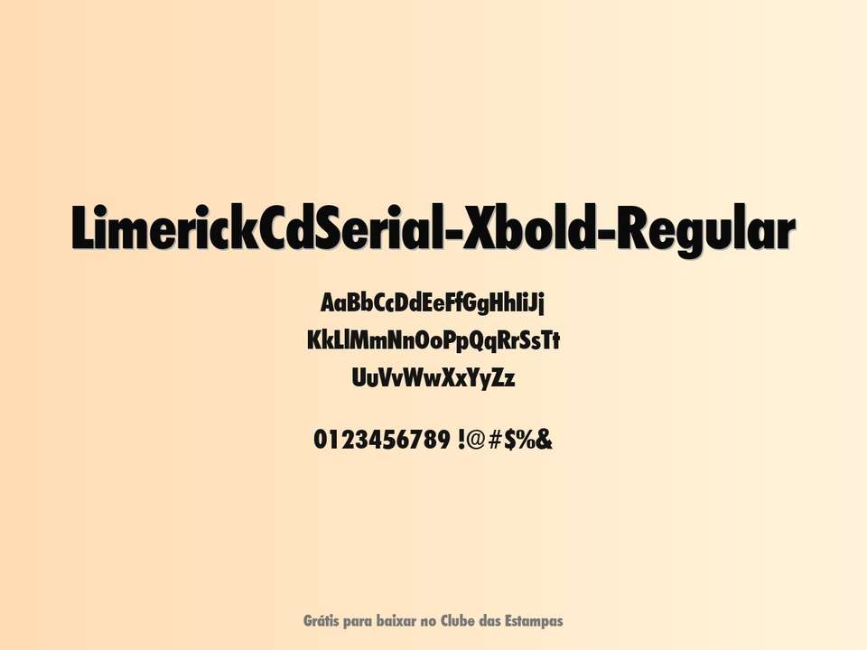 Fonte Limerickcdserial Xbold Regular Grátis Para Baixar