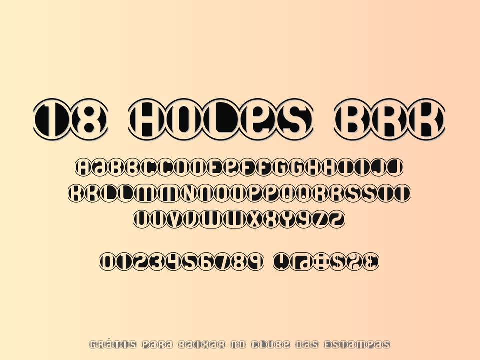 Fonte 18 Holes Brk Grátis Para Baixar