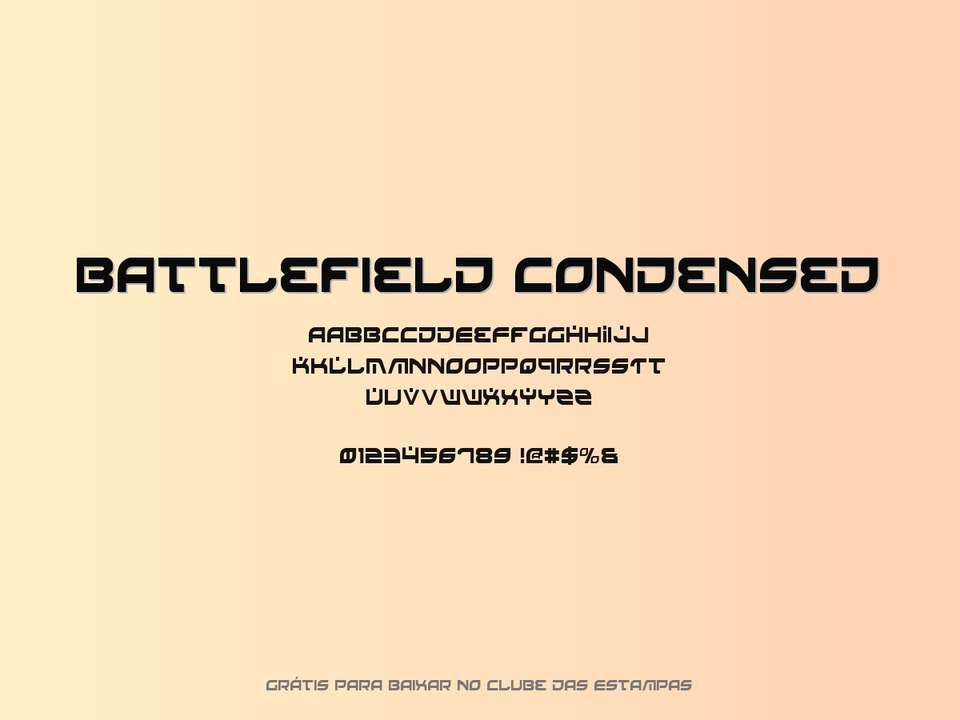 Fonte Battlefield Condensed Grátis Para Baixar