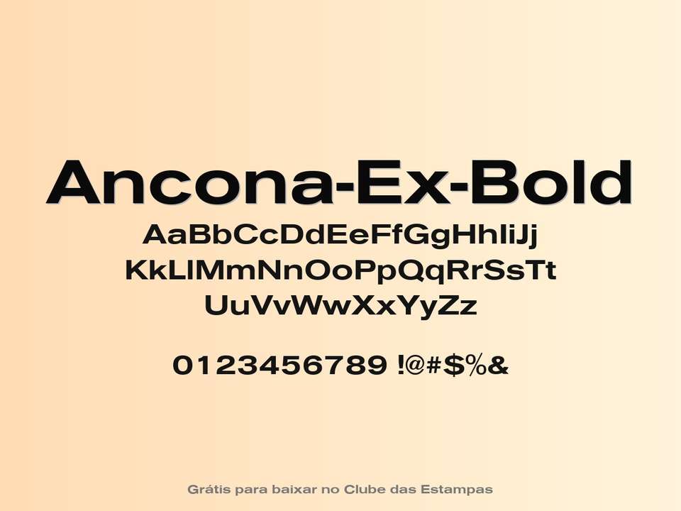 Fonte Ancona Ex Bold Grátis Para Baixar
