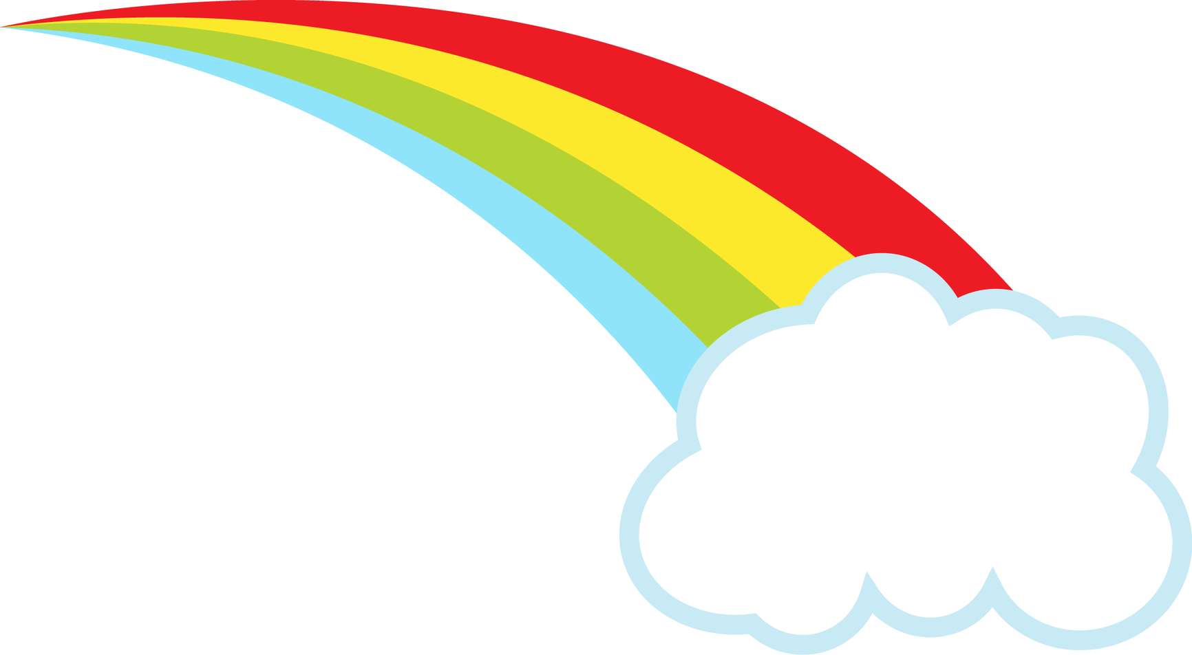 Arco Íris Sobre Nuvem Branca Natureza Png Grátis Para Baixar