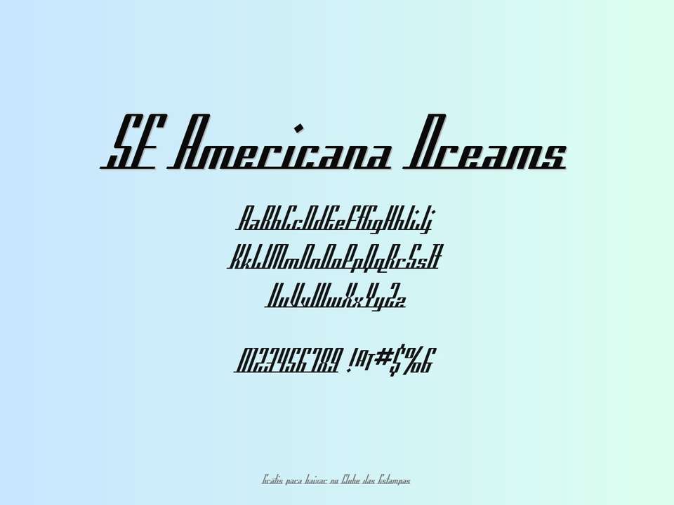 Fonte Sf Americana Dreams Grátis Para Baixar