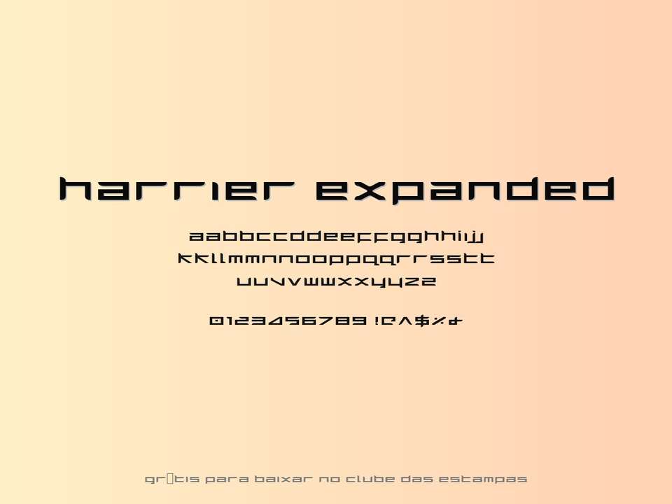 Fonte Harrier Expanded Grátis Para Baixar