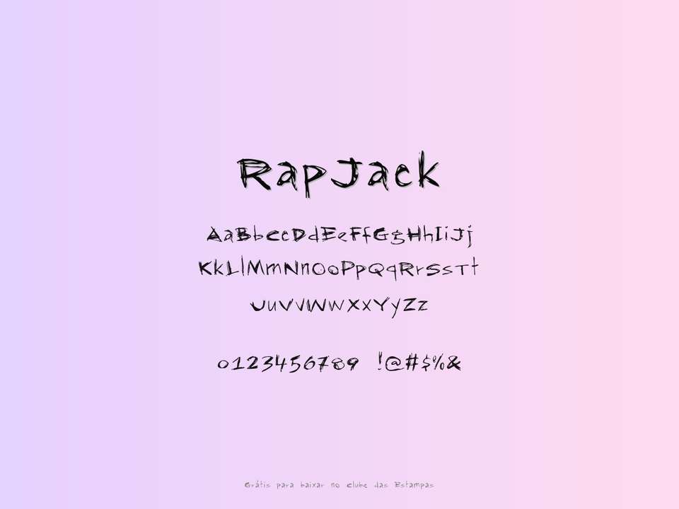 Fonte Rapjack Grátis Para Baixar