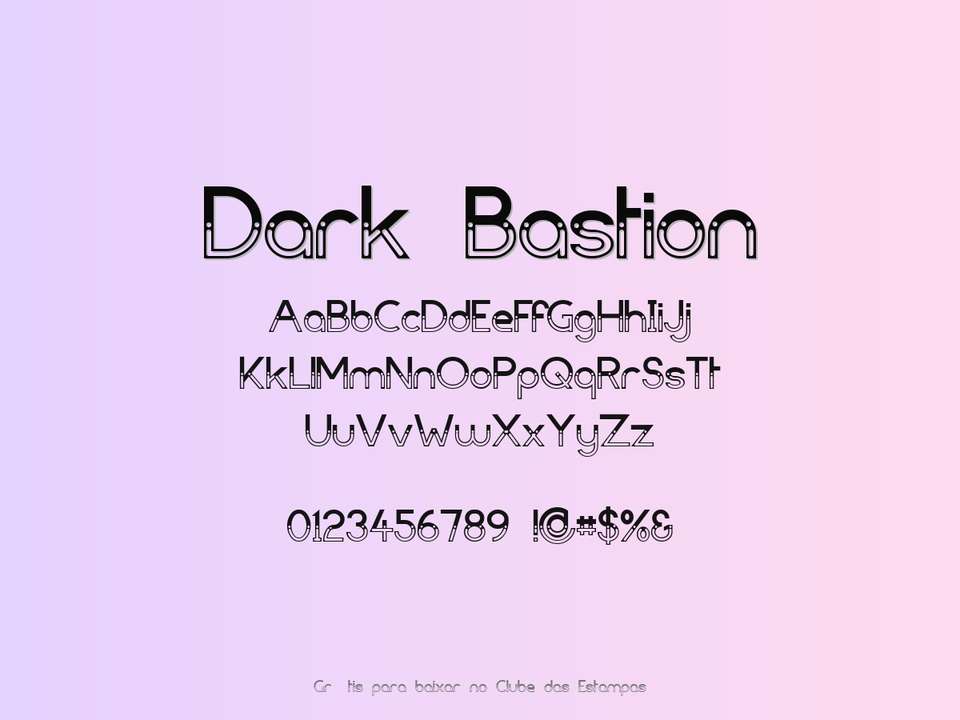 Fonte Dark Bastion Grátis Para Baixar